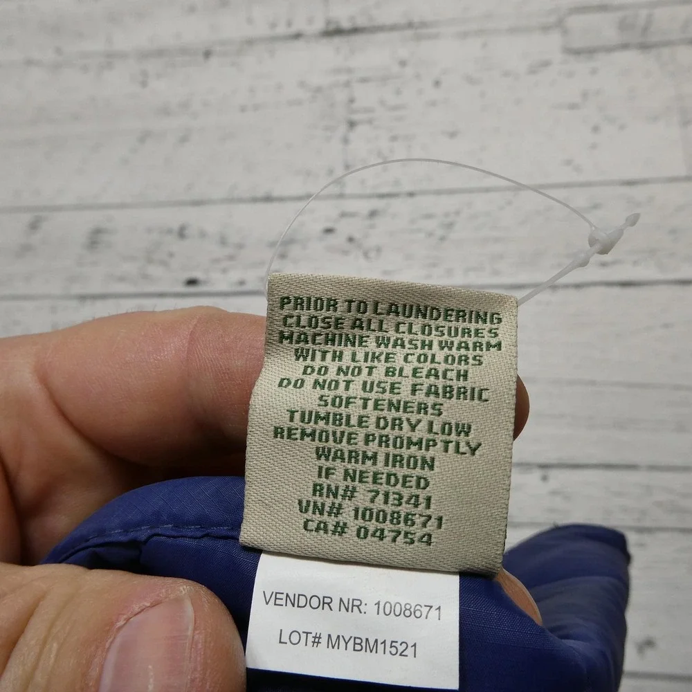 L.L.Bean Dog Winter Coat Small S Mountain Classic Parka Blue‎ Orange Warm Puffer